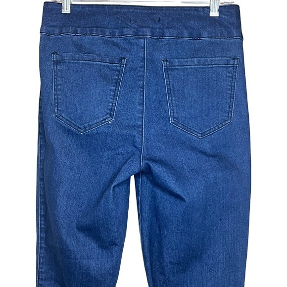 Forever 21 denim jeans US 29 CA 29 sailor jeans 8 buttons straight legs dark blu - Picture 5 of 11